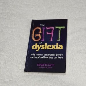 The Gift of Dyslexia Paperback - Black Cover with Colorful Title